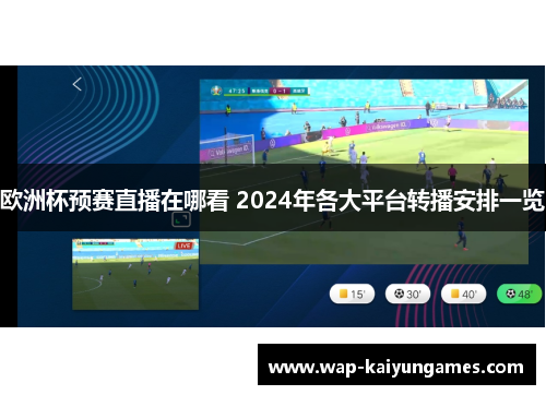 欧洲杯预赛直播在哪看 2024年各大平台转播安排一览